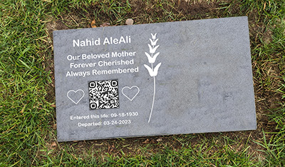 With a simple scan of the QR code on a gravestone, visitors can access the deceased’s Facebook profile or other digital tributes.