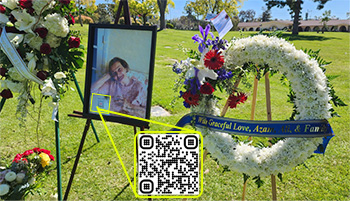 Memorialize a loved one with Not Without IT’s QR codes, allowing gravestone visitors to access online profiles or dedicated tribute websites.